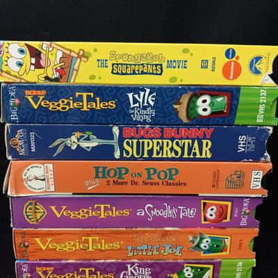 MATCHING GAME, LEWIS AND CLARK PUZZLE AND VEGGIE TALES AND OTHER KIDS SHOWS ON VHS
