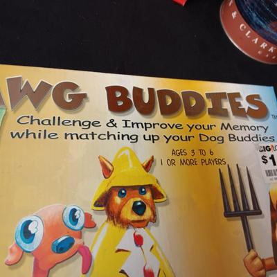 MATCHING GAME, LEWIS AND CLARK PUZZLE AND VEGGIE TALES AND OTHER KIDS SHOWS ON VHS