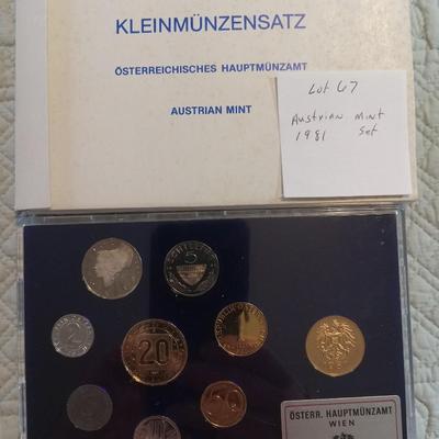 1981 Austrian Mint set