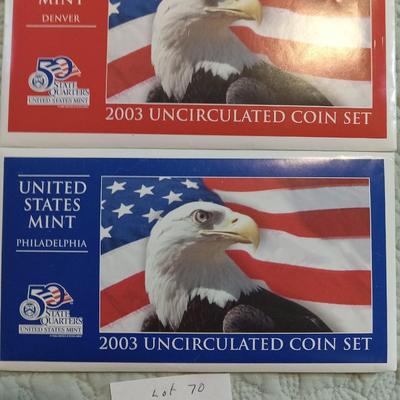 2003 uncirculated mint sets