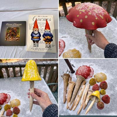 Mud Dabbers Ceramic Mushrooms & More (LR-RG)