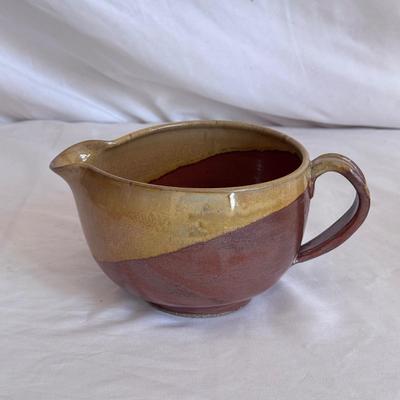 Flying Cat Pottery Batter Bowl & More Signed Pottery (K-DZ)