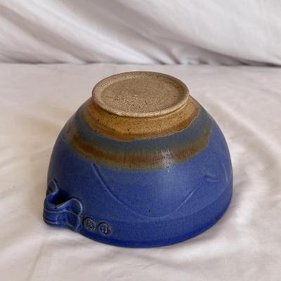 Flying Cat Pottery Batter Bowl & More Signed Pottery (K-DZ)