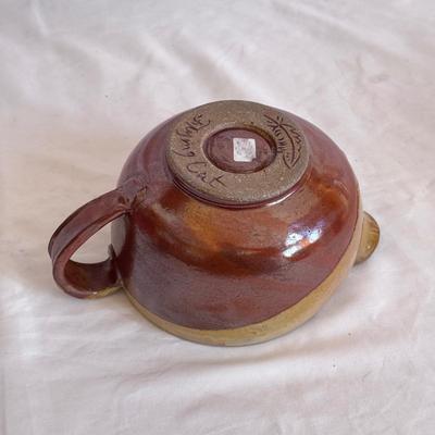 Flying Cat Pottery Batter Bowl & More Signed Pottery (K-DZ)