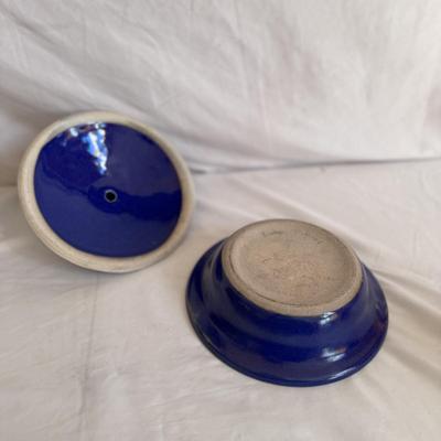 Blue Ridge Pottery & More Signed Cobalt Blue Pottery (K-DZ)