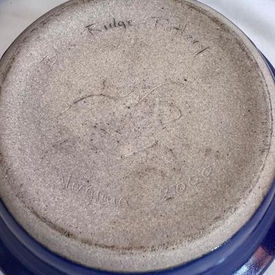 Blue Ridge Pottery & More Signed Cobalt Blue Pottery (K-DZ)