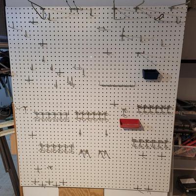 Large Lot of Peg Hooks (WM-EL)