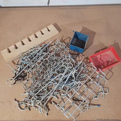 Large Lot of Peg Hooks (WM-EL)