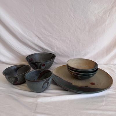 Collection of Speckled Clay with Matte Glaze Dishes (K-DZ)