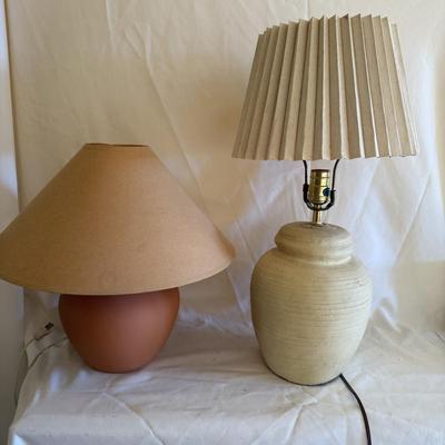 Two Rustic Table Lamps (UB-BM)