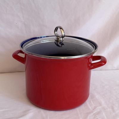 Chantal Red Enamel-on-Steel Pots (K-DZ)