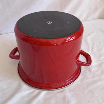 Chantal Red Enamel-on-Steel Pots (K-DZ)