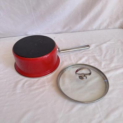 Chantal Red Enamel-on-Steel Pots (K-DZ)