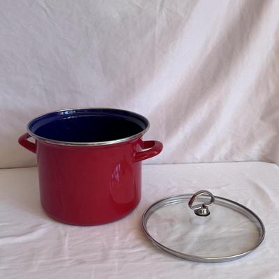 Chantal Red Enamel-on-Steel Pots (K-DZ)