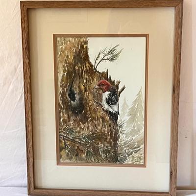 MJ Bily Framed Watercolor (FE-RG)