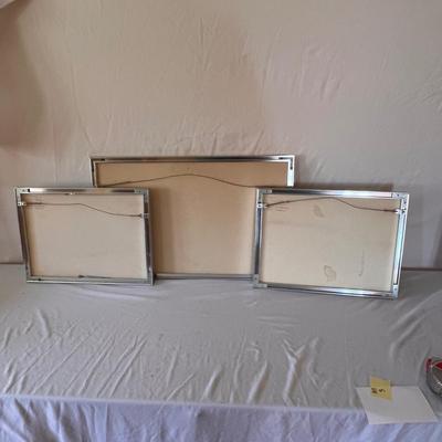 Jane Aman - Three Framed Silk Screens (PB-RG)