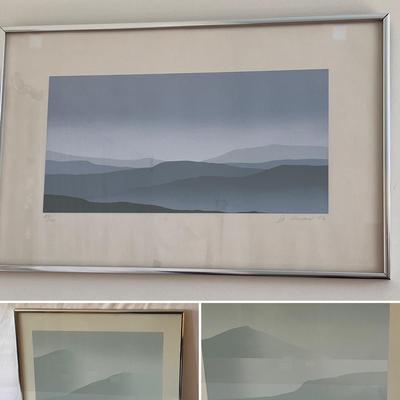 Jane Aman - Three Framed Silk Screens (PB-RG)