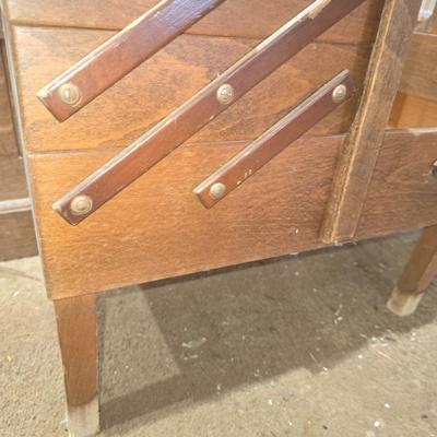 Old fashion sewing box.