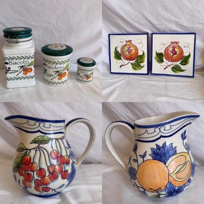 Royal Worcester, Spigarelli, Chateau, Pacific Rim, and Other Fruit-Themed Decor (K-DZ)