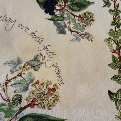 Portmeirion Holly & Ivy Christmas Dishes, Charleston Gardens Placemats, Holiday Dishtowels, Napkins and More (GB-BM)