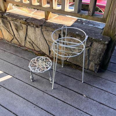 Assorted Wicker and Metal Plant Stands (FE-RG)