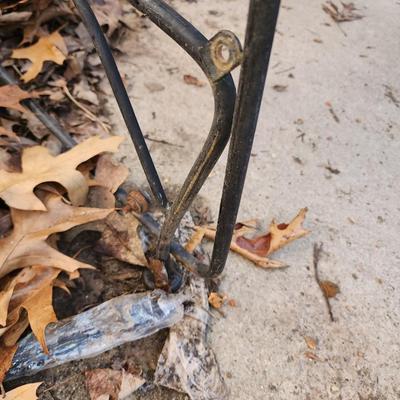 Wrought iron glider