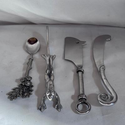 Endurance Stainless Cheese Slicer, Wooden Serving Platter, and Other Serving Accessories (K-DZ)