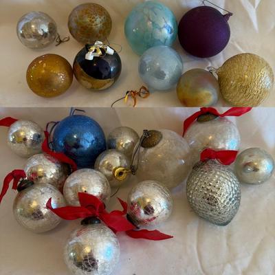 Variety of Glass Bulb Ornaments (UL-BM)