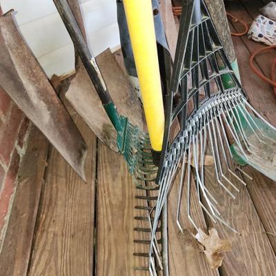 Lot of ten yard tools.
