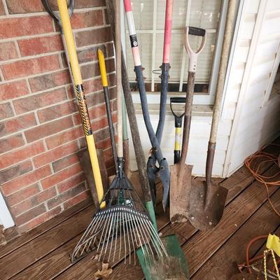 Lot of ten yard tools.