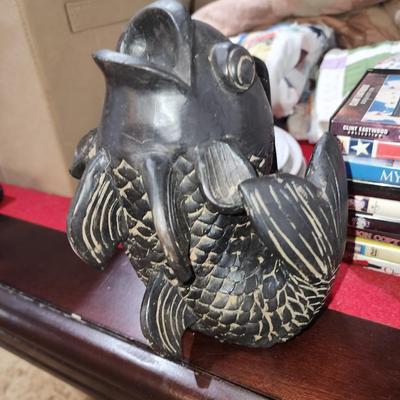 Wooden black fish