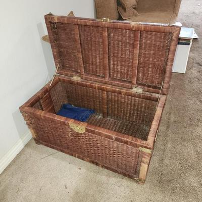 Wicker chest.
