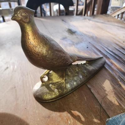 Ceramic bird.