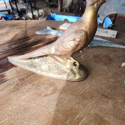 Ceramic bird.