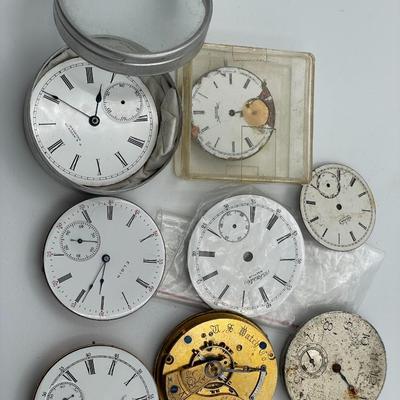 Assorted Pocket watch parts