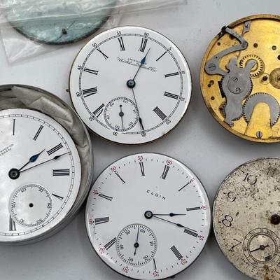 Assorted Pocket watch parts