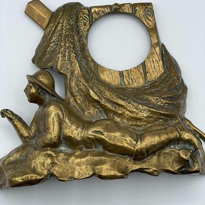 Vintage Bronze Clock Case