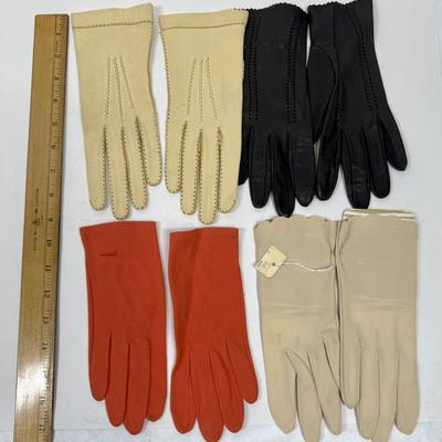 Vintage Antique Women’s Gloves Lot. 4 pairs