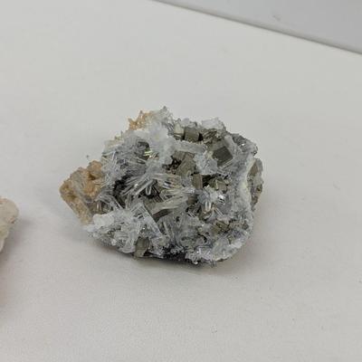 Pyrite Quartz Amethyst Peach & Green Cluster
