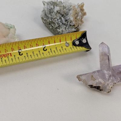 Pyrite Quartz Amethyst Peach & Green Cluster