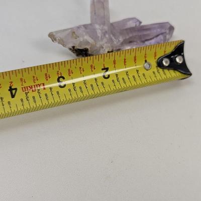 Pyrite Quartz Amethyst Peach & Green Cluster