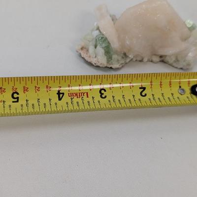Pyrite Quartz Amethyst Peach & Green Cluster