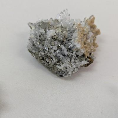 Pyrite Quartz Amethyst Peach & Green Cluster