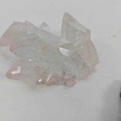 Mineral Specimen Anhydrite Calcite Clear Quartz Cluster #4
