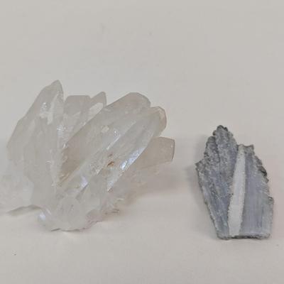 Mineral Specimen Anhydrite Calcite Clear Quartz Cluster #4