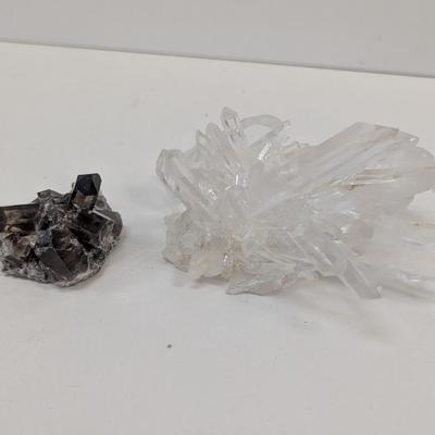 Clear Quartz Cluster Smokey Quartz Cluster #5