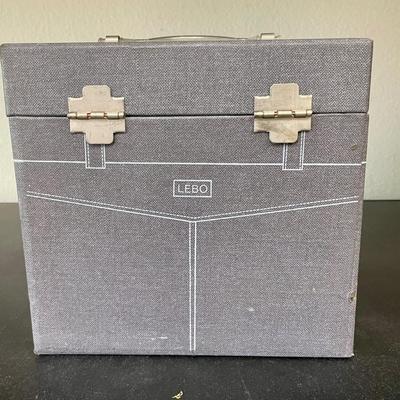 Vintage Pair of 45 Record Storage Carry Cases: Platter-Pak Type with Records