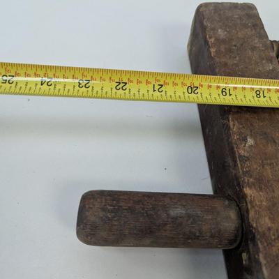 Antique Primitive Wood Screw Clamp Vise Choice 2