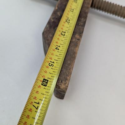Antique Primitive Wood Screw Clamp Vise Choice 2