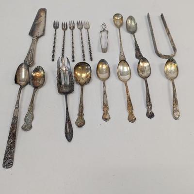 Antique Silverware WM Rogers H & T Old Company Plate Simpson H.M